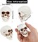 8pcs Halloween Skull Decoration Realistic Looking Skulls Mini Human Skeleton Head Skull Ornaments for Halloween Home Haunted House Day of The Dead Decor Party Supplies(2 x 2.75 x 2.75 inch)